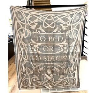 LitJoy Crate Outlander To Bed Or To Sleep‎ Flannel Fleece Throw Blanket 50x60